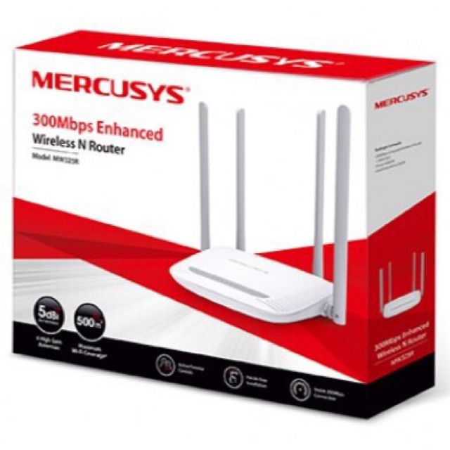 Bộ phát wifi mercusys MW325R 4 râu