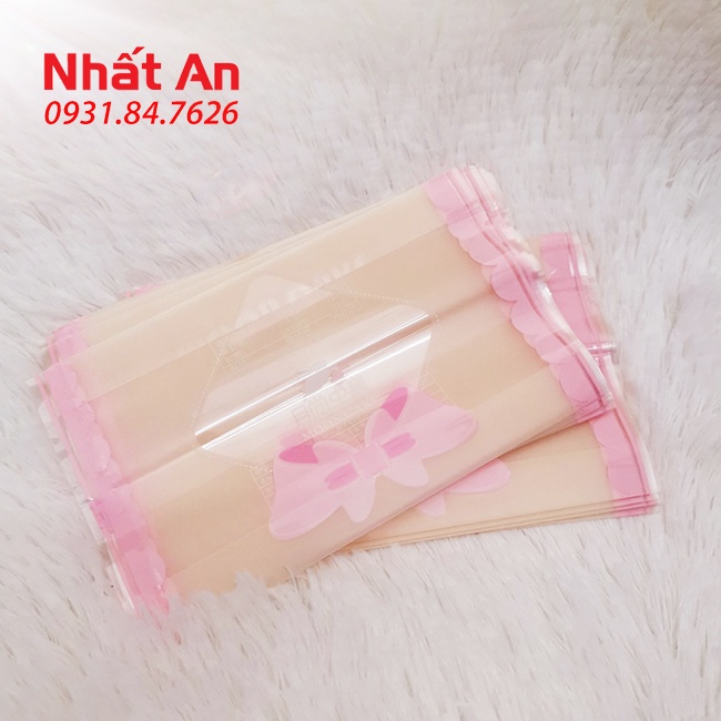 Túi hàn trung thu Nơ hồng thắt eo 100gr/125gr - 100 cái