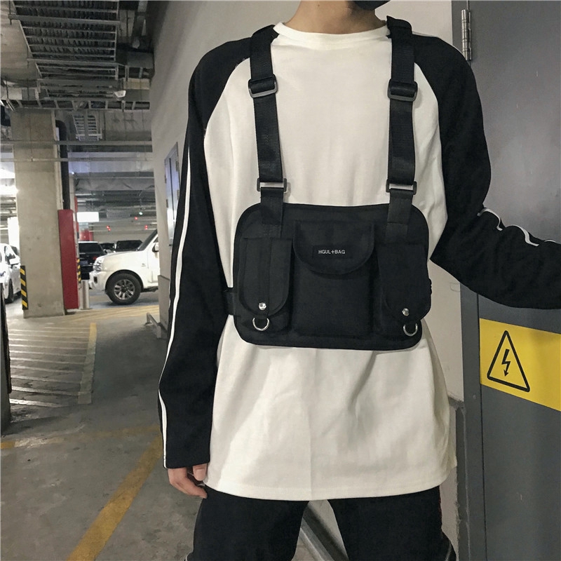 Túi đeo trước ngực thời trang hiphop đường phố tiện dụng