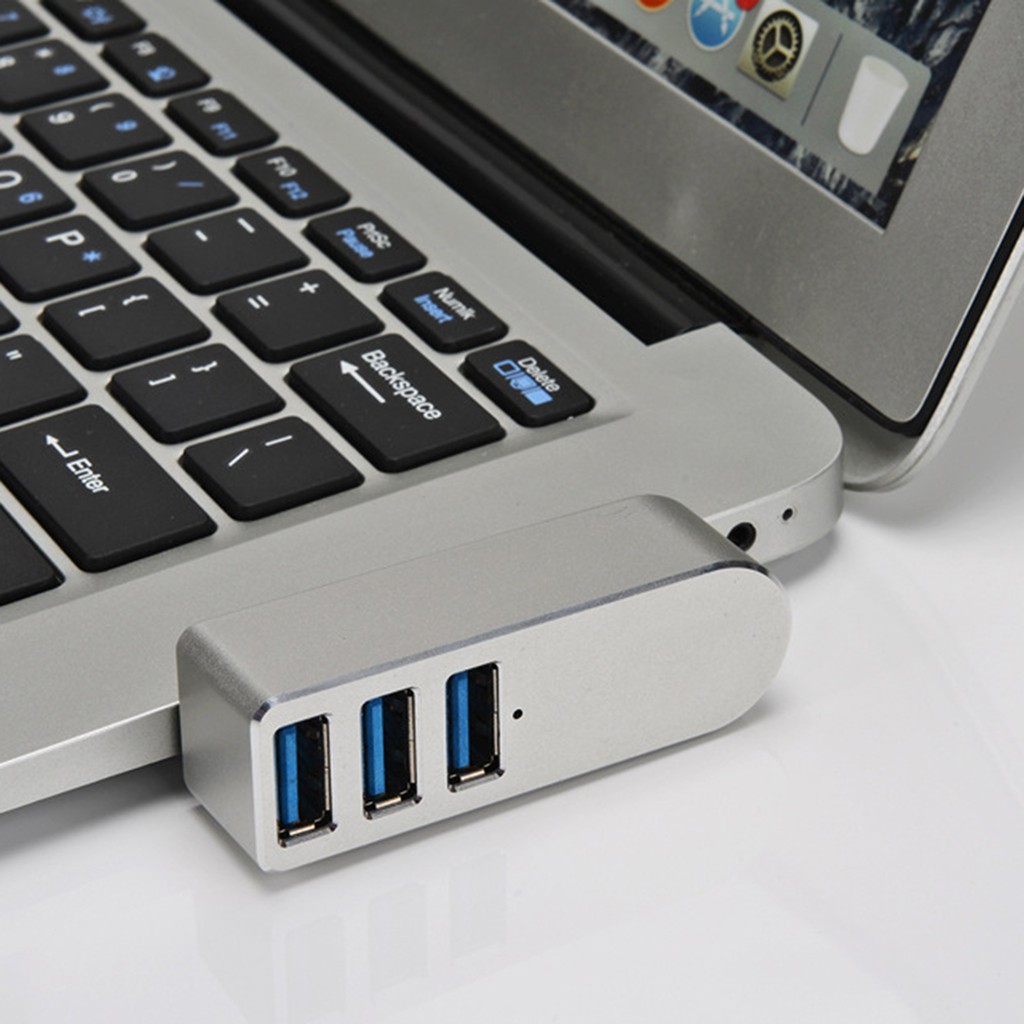 Bộ Chia 4 Cổng Usb 3.0 Tốc Độ Cao Bằng Hợp Kim Nhôm Cho Pc Laptop