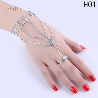 Vòng Tay Nhiều Lớp Đính Đá Pha Lê Cho Nữ
