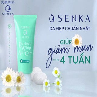 Sữa Rửa Mặt Cho Da Mụn Senka Perfect Whip Acne Care