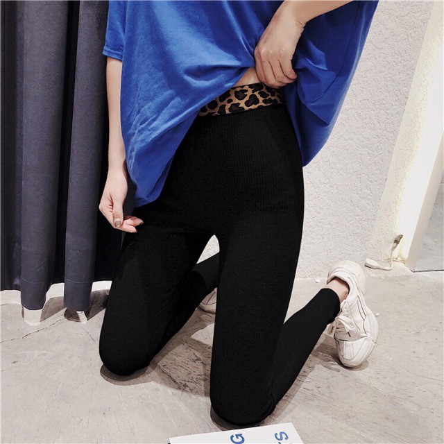 QUẦN LEGGING CẠP BÁO MÀU ĐEN SIÊU ĐẸP HÀNG ĐẸP | BigBuy360 - bigbuy360.vn