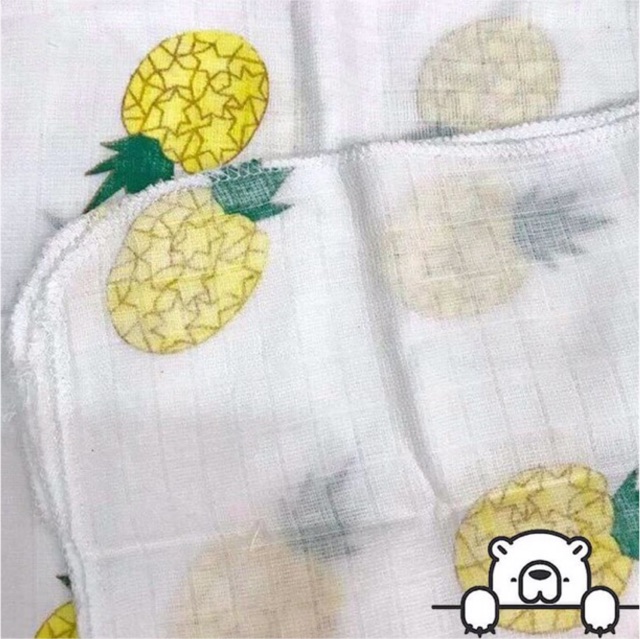 Set 10 khăn sữa aden hình (túi lụa)