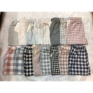 QUẦN BAGGY KAKI NỮ 8 TẤC NHIỀU SỌC