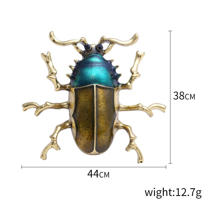 Hàng Mới Về Trâm Cài Áo Hợp Kim Tráng Men Hình Bọ Cánh Cứng Dáng Dài Thời Trang Tinh Tế Làm Quà Tặ