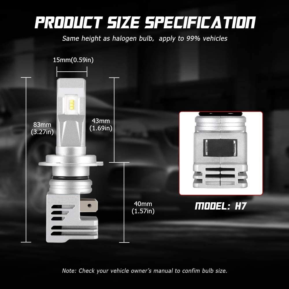 Đèn Pha Xe Máy, Ô Tô M3 Pro Siêu Sáng Chân H4, H11, H7, H9,H8, 9005, HB3, 9006, HB4, H1, H3 Chip ZES 10000LM 6000K