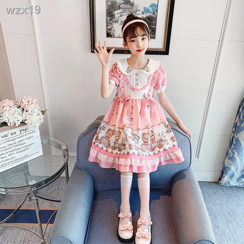 váy công chúa bé gái mùa xuân 2021 kiểu dáng mới của nước ngoài lưới người nổi tiếng trẻ em hot đầm Lolita và t