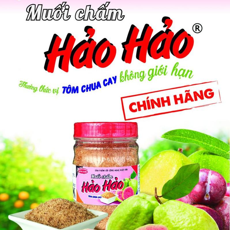 Muối Hảo Hảo chính hãng dùng chấm trái cây, thức ăn - Hũ 120g