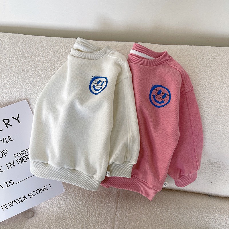 Áo sweater mặt cười cho bé A849