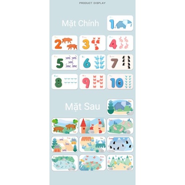 BỘ THẺ GỖ 3D HỌC CHỮ CÁI TIẾNG ANH VÀ SỐ