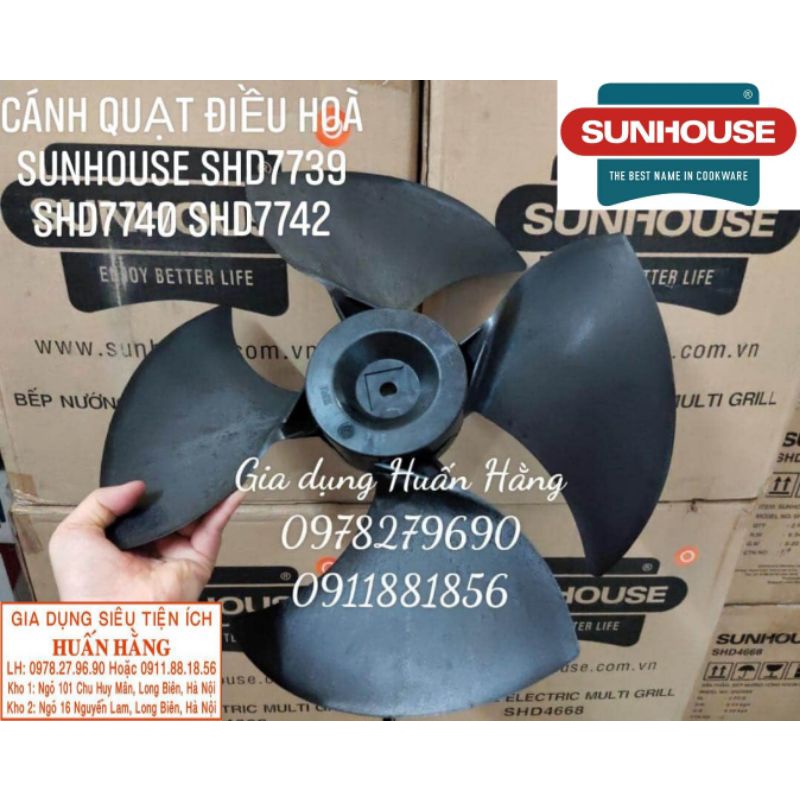 [LINH KIỆN CHÍNH HÃNG] CÁNH QUẠT ĐIỀU HOÀ HƠI NƯỚC SUNHOUSE SHD7740 và SHD7742