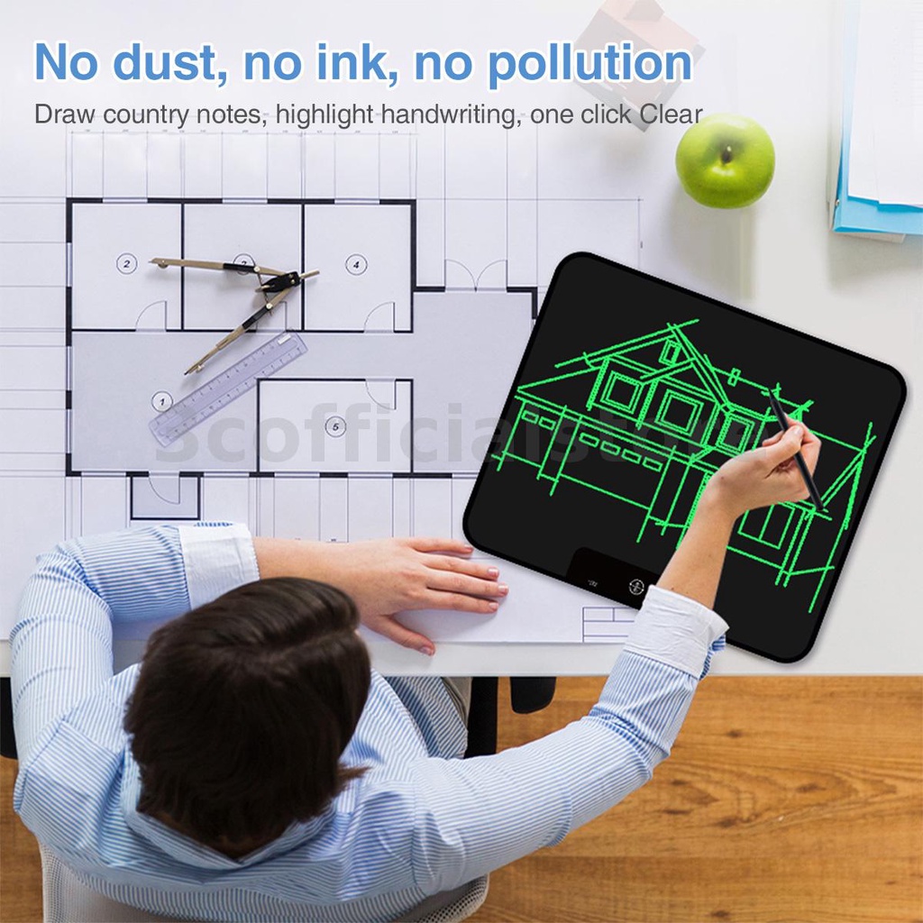 Bảng Viết Điện Tử Thông Minh Màn Hình LCD 18 "Hai Trong Một