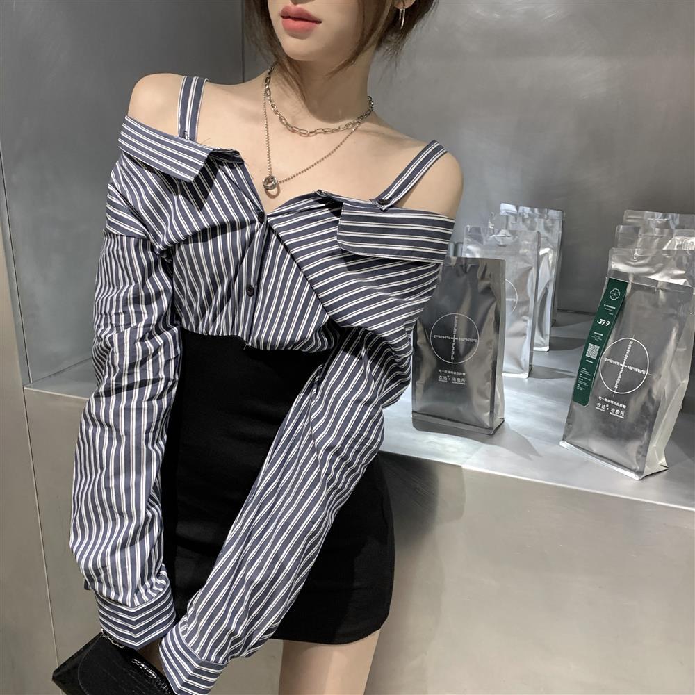 Đầm Tay Dài Kẻ Sọc Thời Trang Nữ Tính | BigBuy360 - bigbuy360.vn