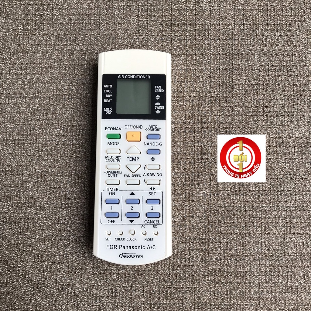 Điều khiển điều hòa panasonic CS-S13MKH-8, Remote máy lạnh panasonic hàng tốt