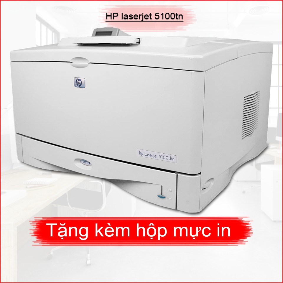 Máy in cũ giấy A3,A4 Hp laserjet 5100 - tặng kèm hộp mực,dây nguồn ,dây USB mới