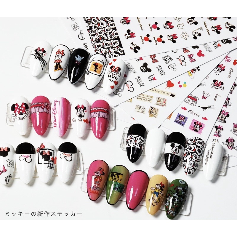 Sticker hoạt hình chuột mickey dán móng đủ kiểu