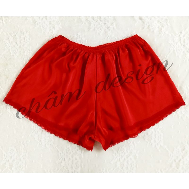 Quần đùi lụa satin , hàng thiết kế độc quyền tại shop