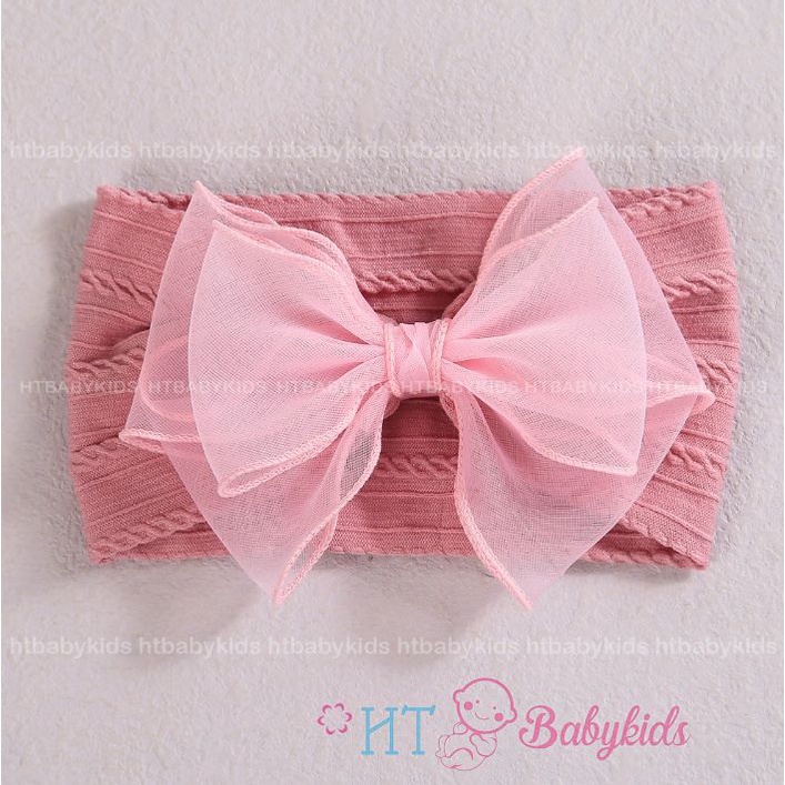 Băng đô cho bé - Turban Nơ xinh dành cho bé gái