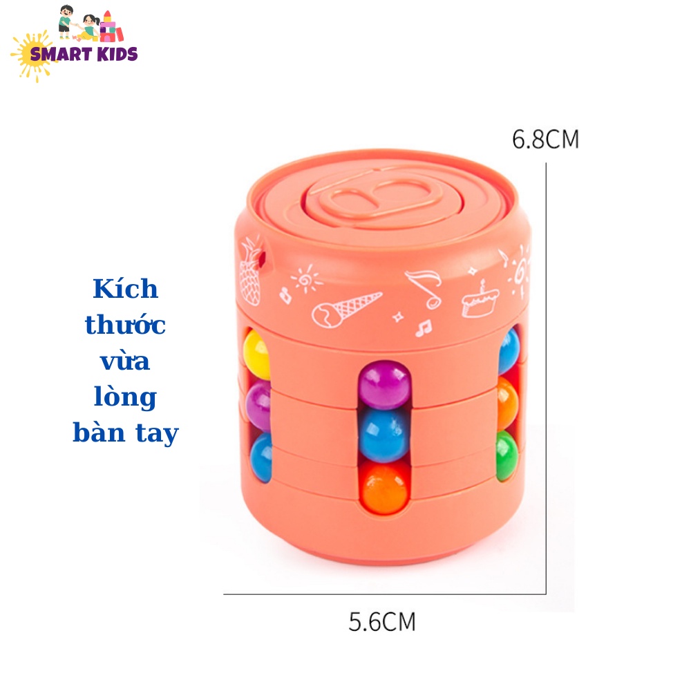Rubik Biến Thể Hình Lon Bia – Spinner Đẹp Lạ Mắt Xoay NgónTay Luyện Trí Não Sự Kiên Trì Smartkids
