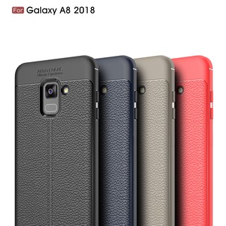 Ốp điện thoại in họa tiết vỏ quả vải cho Samsung Galaxy A8 2018