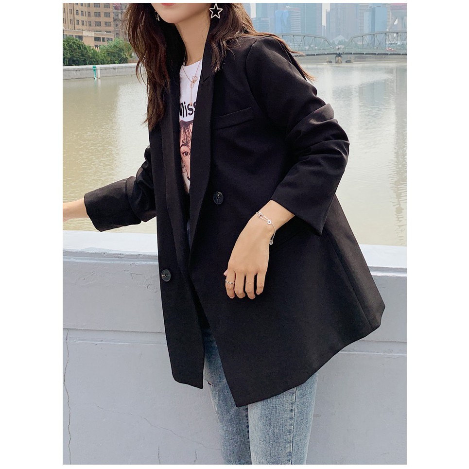 Áo Khoác VEST ĐEN BASIC DAILY SUIT TREND – AK034 (chất đẹp) | BigBuy360 - bigbuy360.vn