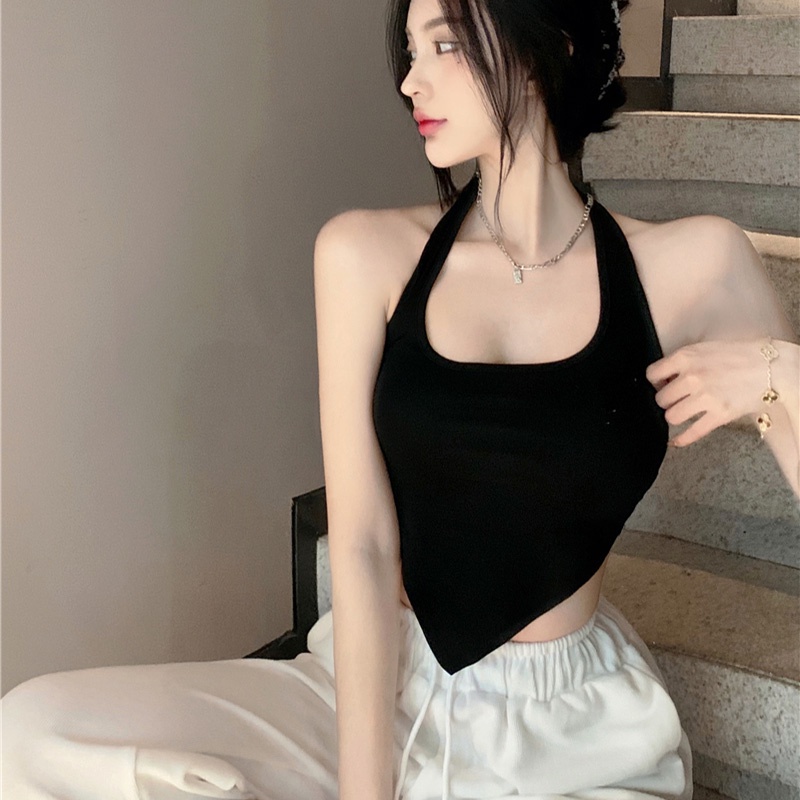 Áo Croptop YẾM CHOÀNG CỔ VẠT NHỌN Nữ Chất Thun, Áo Croptop Kiểu Hở Lưng Ôm Body Đẹp 2 Màu GOVA