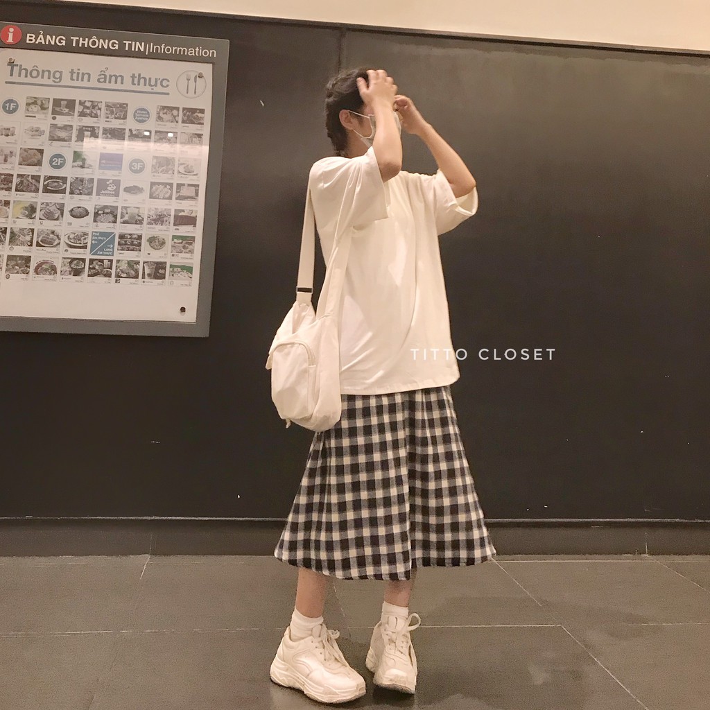 Chân Váy Dài Ulzzang Caro Skirt (Ảnh thật) | BigBuy360 - bigbuy360.vn