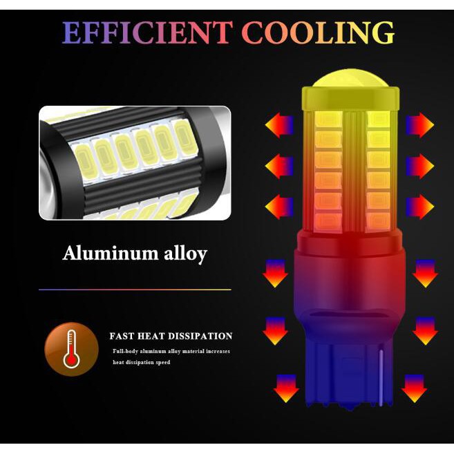 Đèn LED tín hiệu Kevanly cho xe hơi Bau15S Py21W T20 Ba15S P21W 1156 5630 5730 33smd chất lượng cao