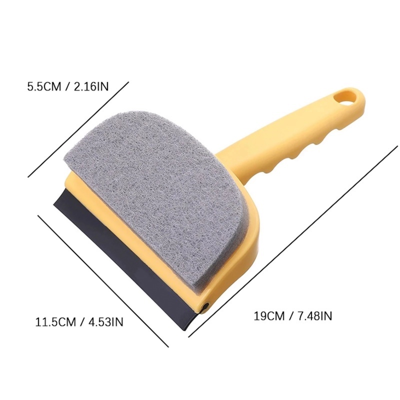 Bàn chải vệ sinh cửa kính xe hơi 2 trong 1 tiện lợi
