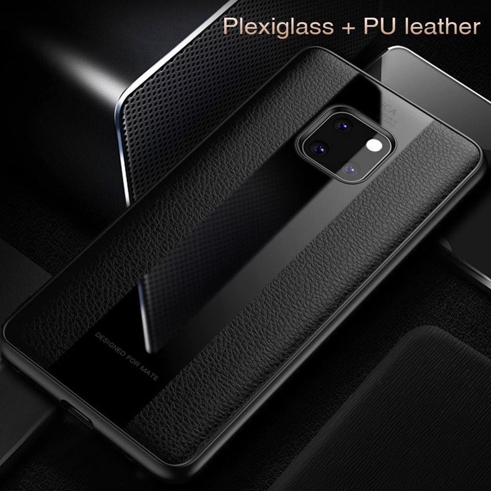 Ốp điện thoại phối da sần cao cấp cho Huawei Mate 10 20 Pro 20X 9Pro