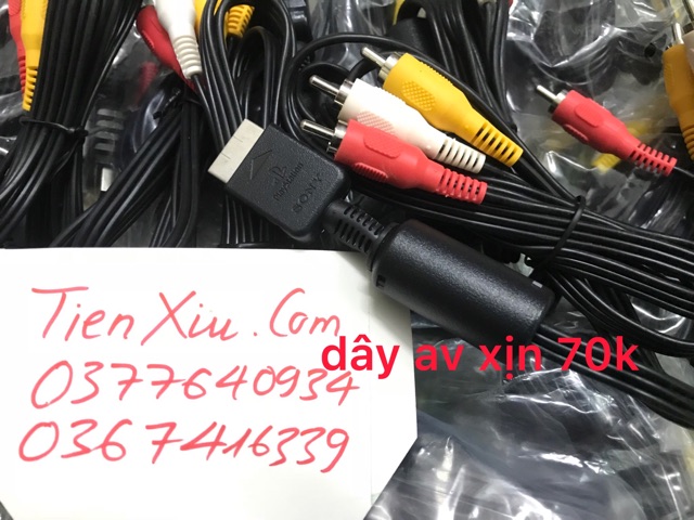 dây xuất hình ps2 ps3 ps1 ,dây av dây component...Ps3 Ps2