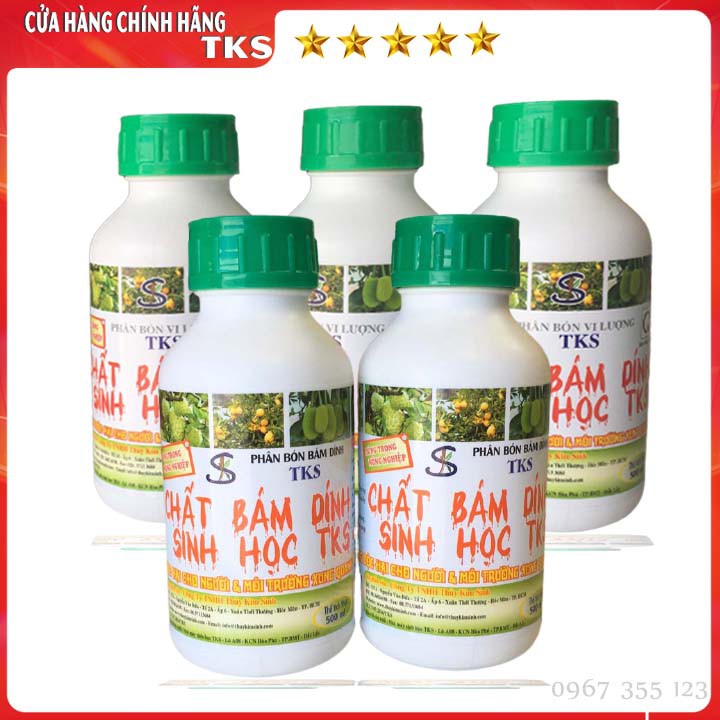 CHẤT BÁM DÍNH SINH HỌC TKS - Tăng Độ Bám Dính, Kéo Dài Hiệu Lực Của Phân Thuốc - Chai 500ml