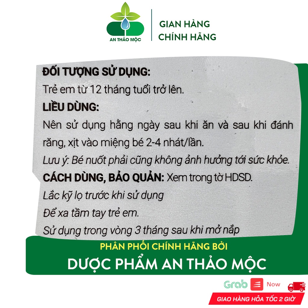 Xịt Chống Sâu Răng MIDKID Cho Bé Từ 1 Tuổi Làm Sạch Bảo Vệ Chăm Sóc Răng Miệng Ngăn Ngừa Ố Vàng