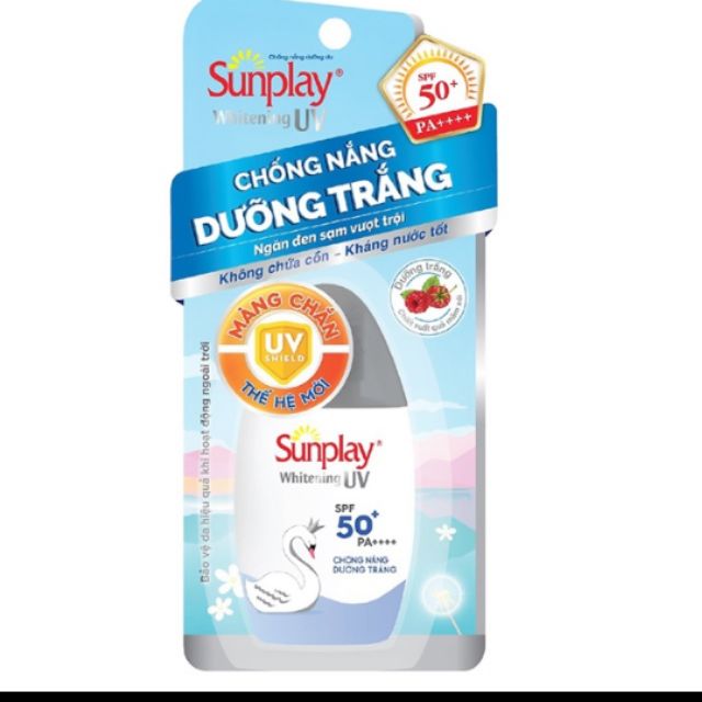 [ Sale 35%] Sunplay 50+ Whiting Kem dưỡng trắng da chống nắng toàn thân SPF++ PA+ ( được các Bác sĩ da liễu khuyên dùng)