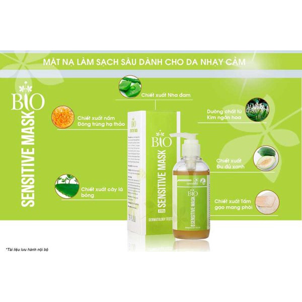 Thải độc BIO SENSITIVE MASK - 80g ( dành cho da nhạy cảm)