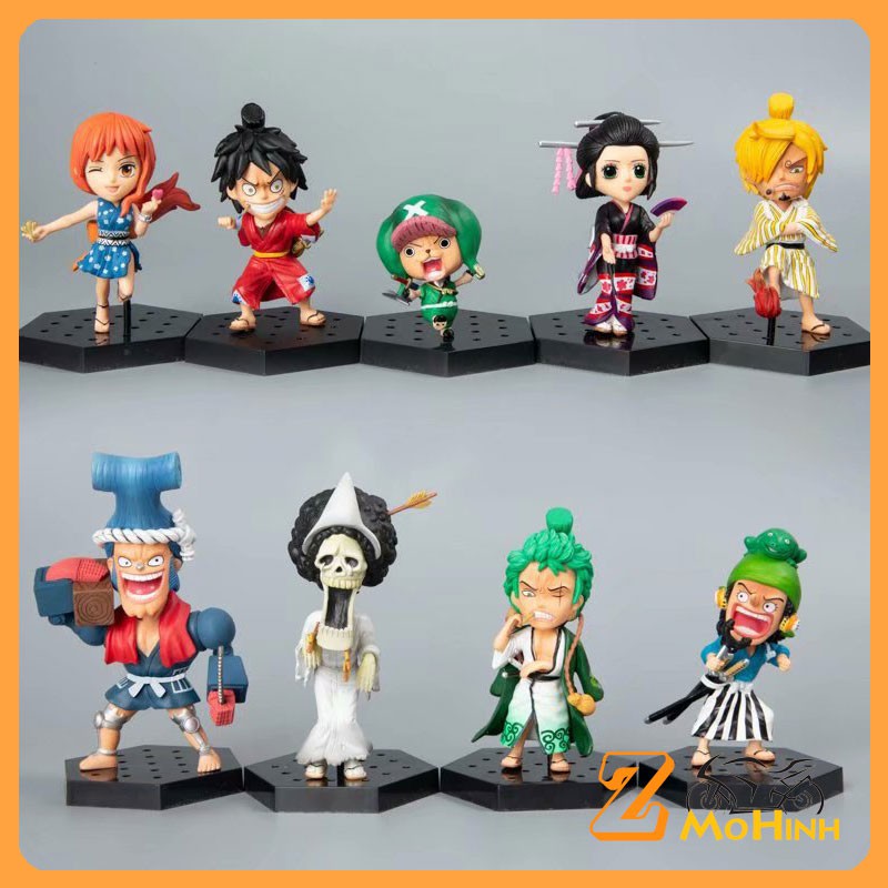 Mô hình One Piece, Mô Hình Chibi Băng Hải Tặc Mũ Rơm ở Wano Quốc cao từ 7-13cm | Z SHOP