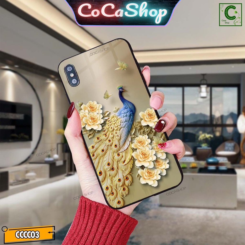 Ốp lưng iphone mặt kính cao cấp - Công biểu tượng cho quyền uy, phú quý - 6/6plus/6s/6splus/7/7plus/8/8plus/x/.....