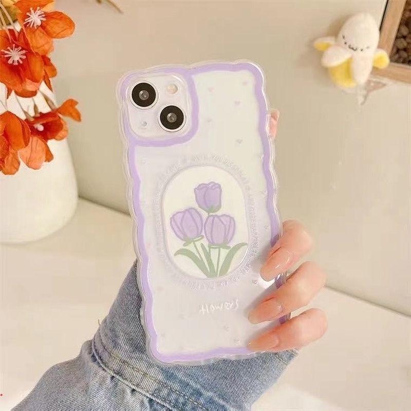 Ốp Điện Thoại TPU Dẻo Trong Suốt Họa Tiết Hoa / Trái Tim Dễ Thương Cho IPhone 11 12 13 Pro Max XR X XS Max 6 7 8 Plus