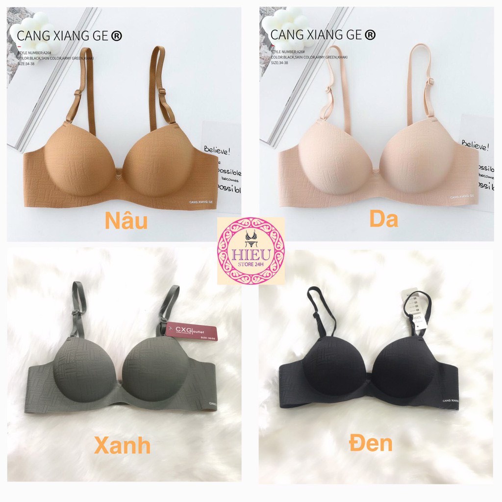 Áo Ngực Nữ Su Không Gọng Bàn Tay Nâng Ngực Đẹp ⚡FreeShip⚡ Áo Lót Su Cao Cấp Hieu Store24h - A26