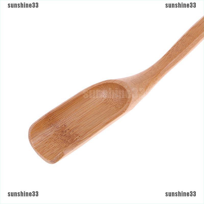【COD•suns】Tradition bamboo spoon coffee tea spoon wood scoop dining utensil fl