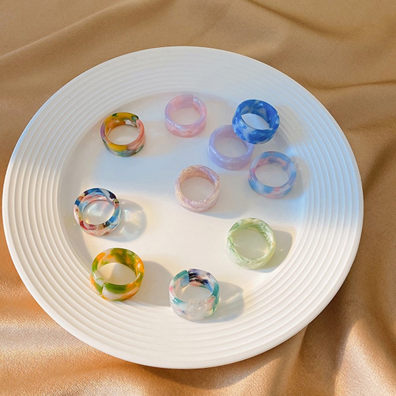 Set 5 Nhẫn Đính Đá Phong Cách Cổ Điển Độc Đáo Cho Nữ