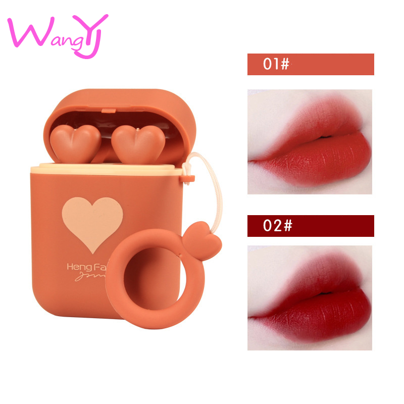 [Hàng mới về] Set 2 Thỏi Son Sáp Hengfang Tông Nhung Lì Dễ Tán Màu Cho Nữ