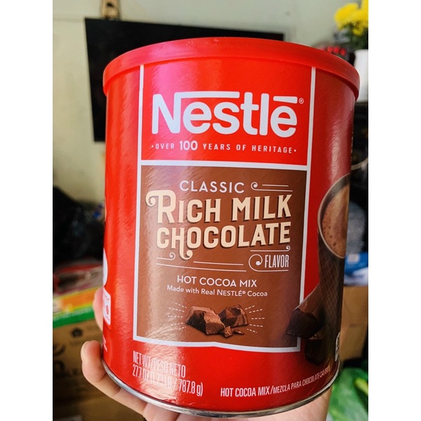 [SIÊU TO ]BỘT CACAO NESTLE CLASSIC  MILK CHOCOLATE HỘP 787g