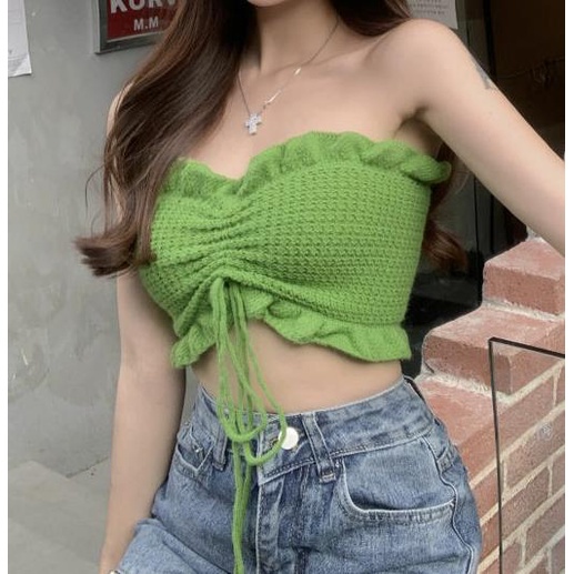 Áo ống màu sắc thời trang mùa hè cho nữ