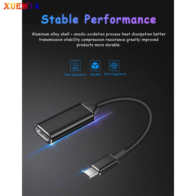 NG Type-c to HDMI HD TV Adapter USB-C 4k Adapter for PC Laptop Tablet Phone Plug and Play Stable Signal Transmission