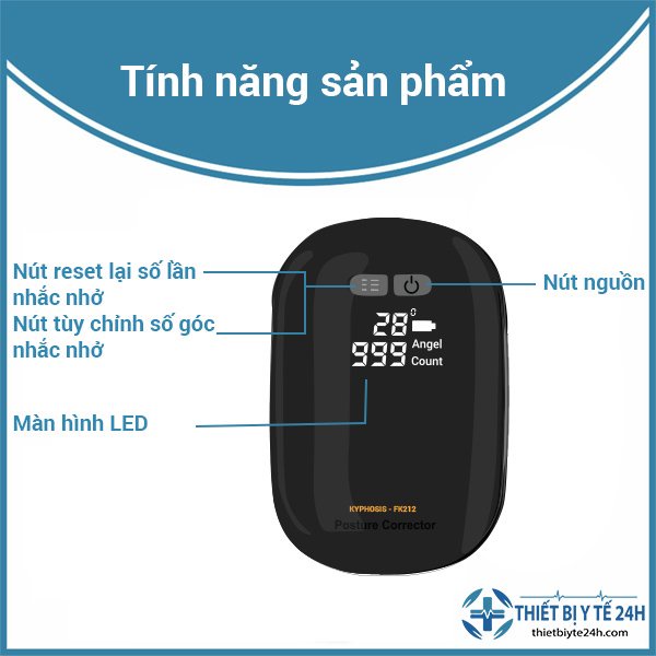 Đai chống gù lưng, dây đeo chống gù lưng Kyphosis nhật bản cao cấp FK-212