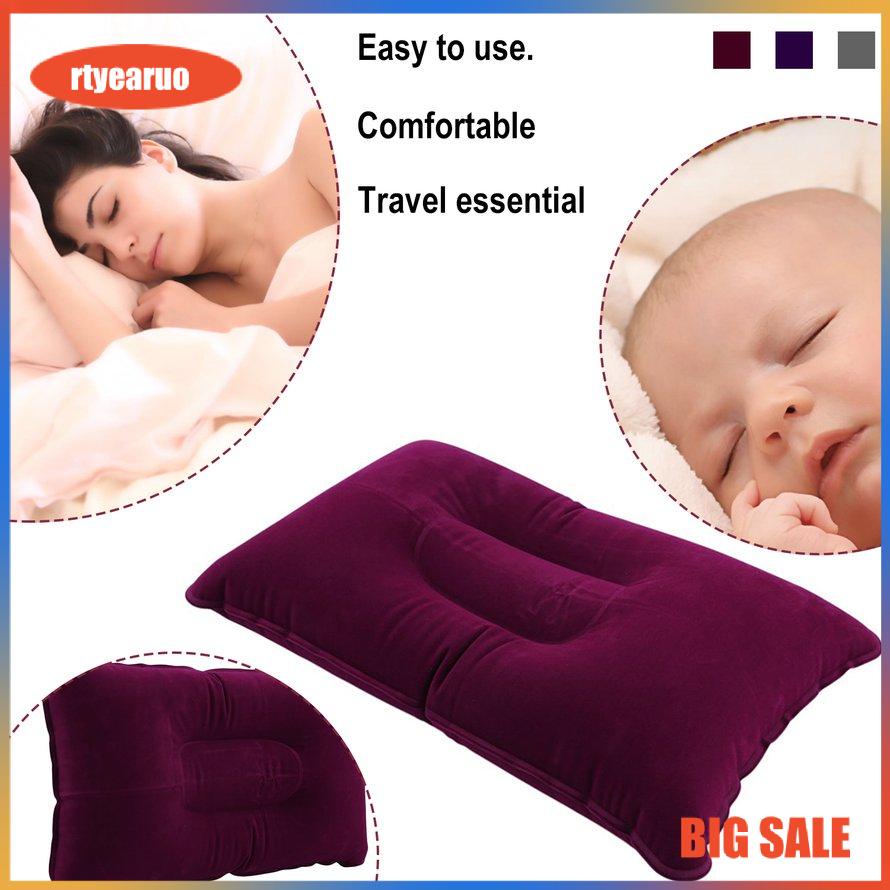 Portable Fold Outdoor Travel Sleep Pillow Air Inflatable Cushion Break Rest Comfortable Pillows for Sleep Travel Accessories