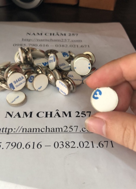 [Xả Kho] 10 Nam châm cài huy hiệu, nam châm cài áo 1 nút tròn