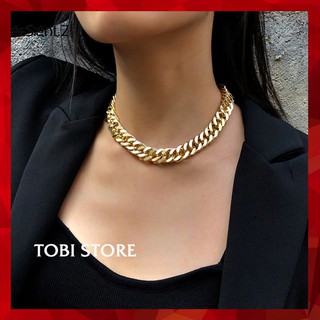 Dây Chuyền Nữ Vòng Cổ Xích Bản To Dây Chuyền Chocker Xích To NO SKU 39 - TOBI'SHOP